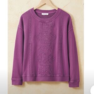 Coldwater Creek Purple Sweater